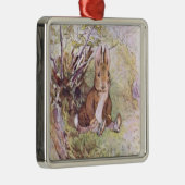 Benjamin Bunny (door Beatrix Potter) Metalen Ornament (Rechts)