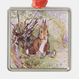Benjamin Bunny (door Beatrix Potter) Metalen Ornament
