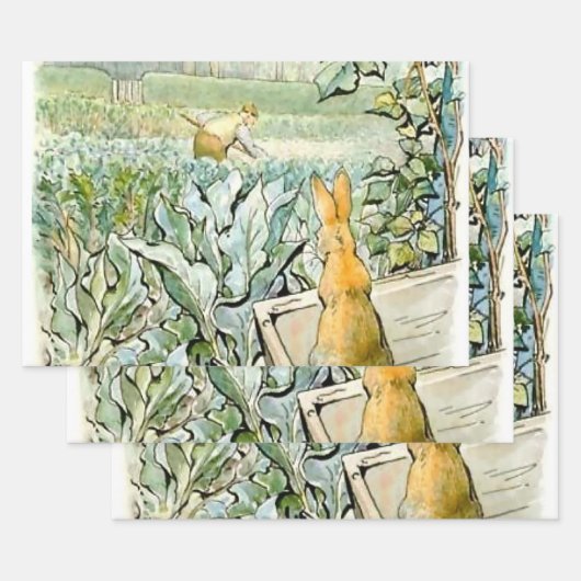 “Benjamin Bunny kijkt naar boer Brown” door Beatri Inpakpapier Vel (Set)