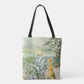 “Benjamin Bunny kijkt naar boer Brown” door Beatri Tote Bag (Achterkant)