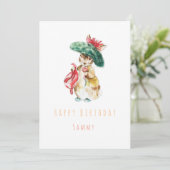 Benjamin Bunny verjaardagswenskaart Kaart (Staand voorkant)