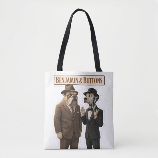 Benjamin button detective duo tote bag (Voorkant)
