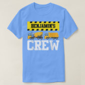Benjamin Construction Crew Custom Dumptruck Dump T T-shirt (Design voorkant)