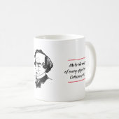 BENJAMIN DISRAELI Inspirerend Quote Christelijk Koffiemok (Voorkant rechts)