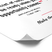 BENJAMIN DISRAELI Inspirerend Quote Christelijk Poster (Hoek)