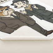 Benjamin en knoppen detective duo fleece deken (3/4)