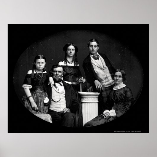 Benjamin Family Daguerreotype 1852 Poster (Voorkant)
