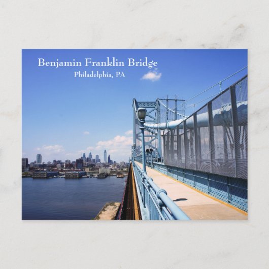 Benjamin Franking Bridge Briefkaart (Voorkant)
