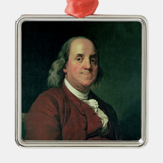 Benjamin Franklin, 1782 Metalen Ornament (Voorkant)