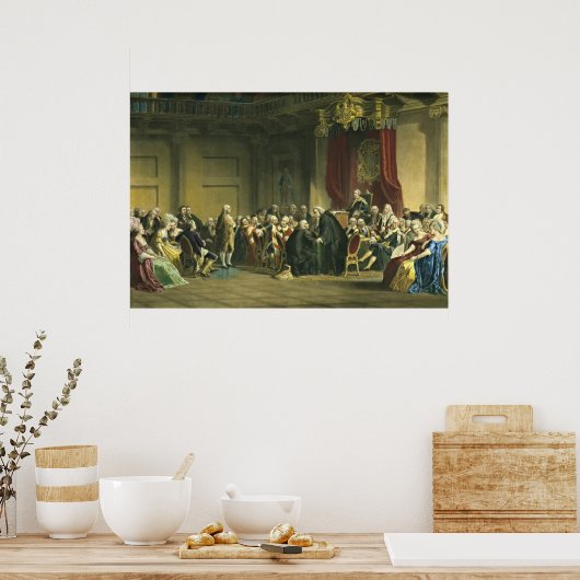 Benjamin Franklin 1868 Poster (Keuken)