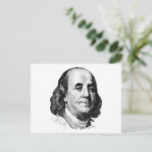 Benjamin Franklin Briefkaart (Staand voorkant)