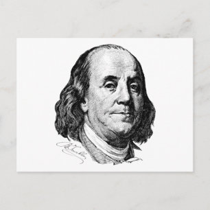 Benjamin Franklin Briefkaart