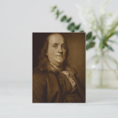 Benjamin Franklin Briefkaart (Staand voorkant)