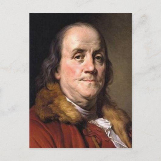 Benjamin Franklin Briefkaart (Voorkant)
