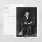 Benjamin Franklin Briefkaart (Voorkant / Achterkant)