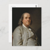 Benjamin Franklin Briefkaart (Voorkant / Achterkant)