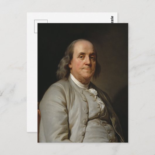 Benjamin Franklin Briefkaart (Voorkant / Achterkant)