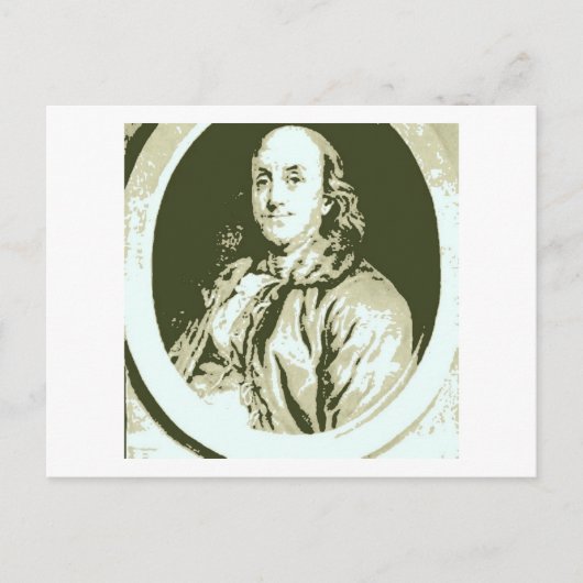 Benjamin Franklin Briefkaart (Voorkant)