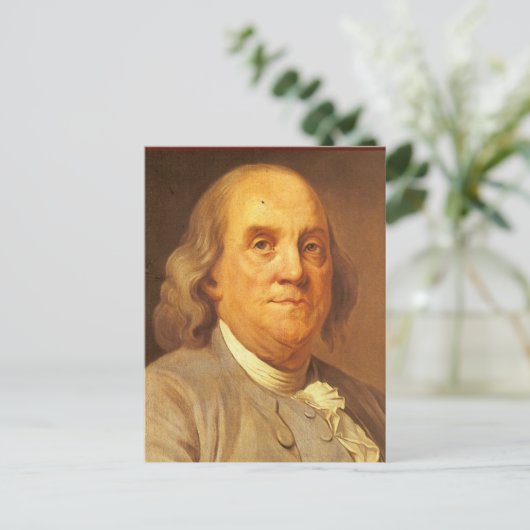 Benjamin Franklin Briefkaart (Staand voorkant)