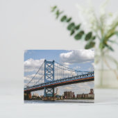 Benjamin Franklin-brug, Philadelphia, PA Briefkaart (Staand voorkant)