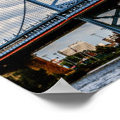 Benjamin Franklin-brug, Philadelphia, PA Poster (Hoek)