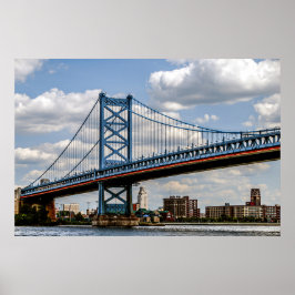 Benjamin Franklin-brug, Philadelphia, PA Poster