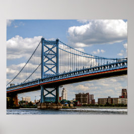 Benjamin Franklin-brug, Philadelphia, PA Poster