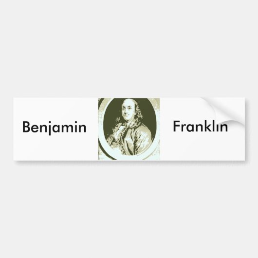 Benjamin Franklin Bumpersticker (Voorkant)
