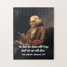 Benjamin Franklin citaat - Aangepaste legpuzzel