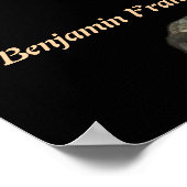 Benjamin Franklin Citaat over Dwaas Poster (Hoek)