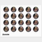 Benjamin Franklin citaat Ronde Sticker (Vel)