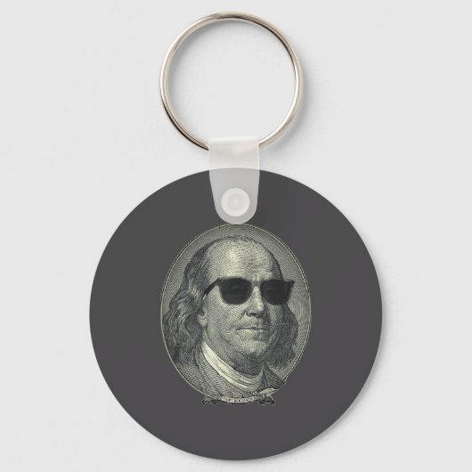 Benjamin Franklin De Benjamin Het draait allemaal  Sleutelhanger (Voorkant)