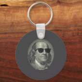 Benjamin Franklin De Benjamin Het draait allemaal  Sleutelhanger (Voorkant)