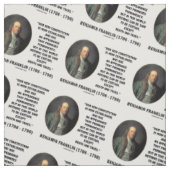 Benjamin Franklin Death Taxes Quote Stof (Swatch)