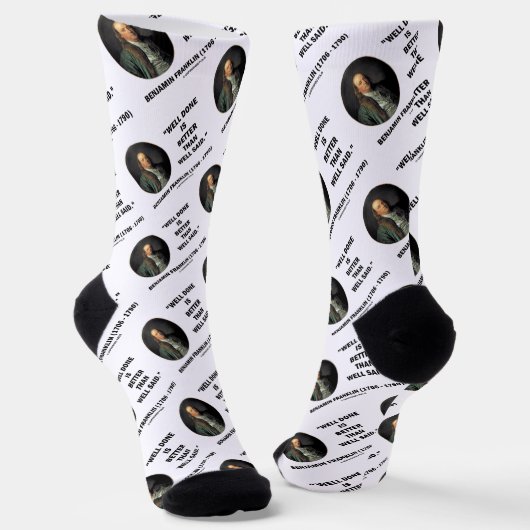 Benjamin Franklin deed het beter dan goed gezegd Sokken (Gebogen)