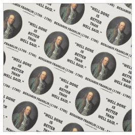 Benjamin Franklin deed het beter dan goed gezegd Stof