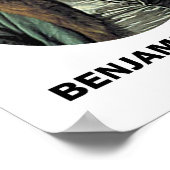 Benjamin Franklin dol op het lezen van geldcitaat Poster (Hoek)