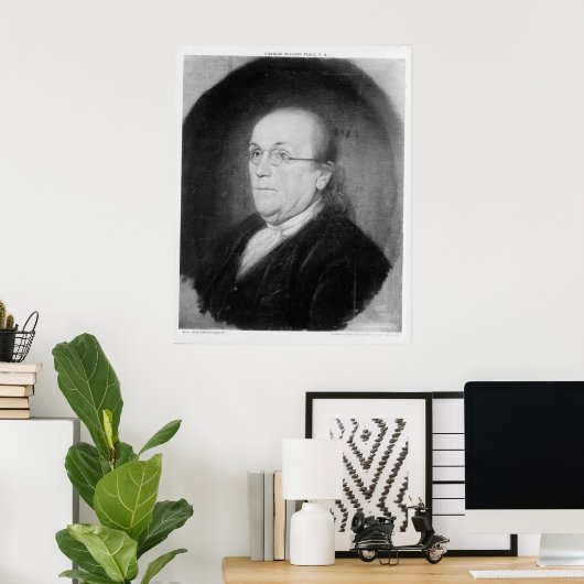BENJAMIN FRANKLIN door Charles Willson Peale Poster (Thuiskantoor)