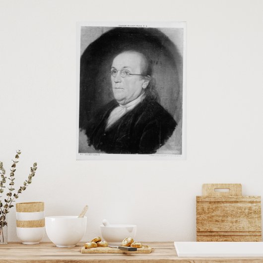 BENJAMIN FRANKLIN door Charles Willson Peale Poster (Keuken)