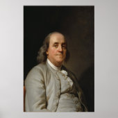 BENJAMIN FRANKLIN door Joseph Siffred Duplessis Poster (Voorkant)