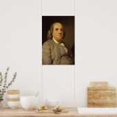 Benjamin Franklin door Joseph Siffred Duplessis Poster (Keuken)