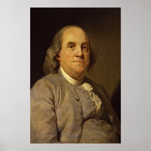 Benjamin Franklin door Joseph Siffred Duplessis Poster (Voorkant)