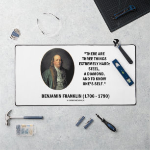 Benjamin Franklin Drie dingen extreem hard Bureaumat