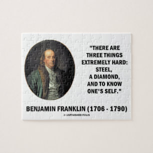 Benjamin Franklin Drie Extreem Moeilijke Dingen Legpuzzel