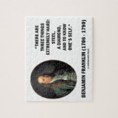 Benjamin Franklin Drie Extreem Moeilijke Dingen Legpuzzel (Verticaal)