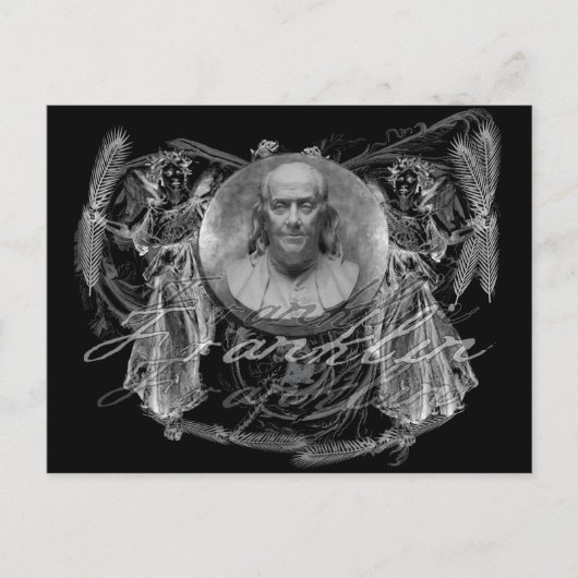 Benjamin Franklin, een Hero Briefkaart (Voorkant)