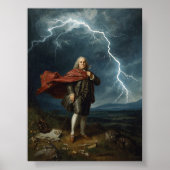 Benjamin Franklin en het Lightning Experiment 1752 Poster (Voorkant)