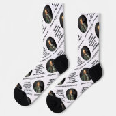 Benjamin Franklin Genius zonder Opleidingscitaat Sokken (Links)