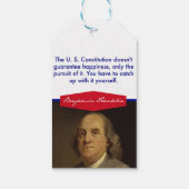 Benjamin Franklin Gift Labels Cadeaulabel (Achterkant)