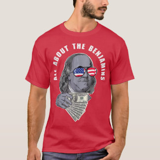 Benjamin Franklin grappig over de Benjamins T-shirt